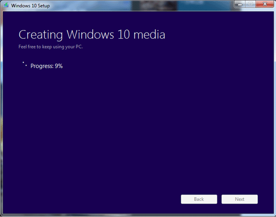 no windows 10 pro option in media creation tool