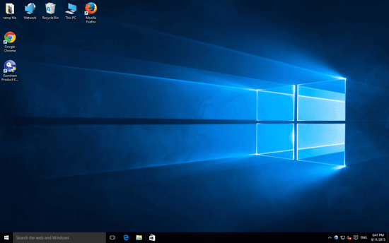 windows 10 screen