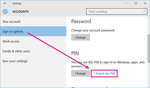 how to change my microsoft account pin