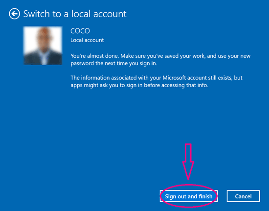 logout of microsoft account