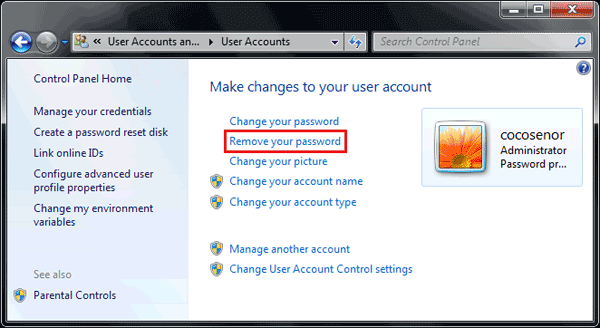windows xp mode windows 7 administrator password
