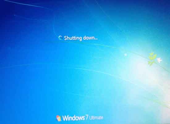 shutting down windows