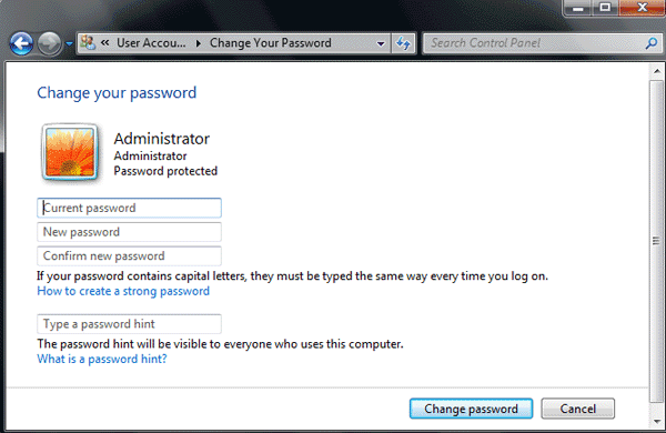 windows 7 administrator password reset software free download