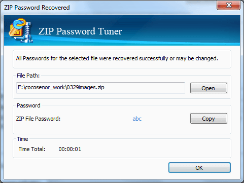 how to open password protected zip file with password