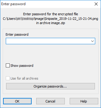 pattern password disable zip file 7.0