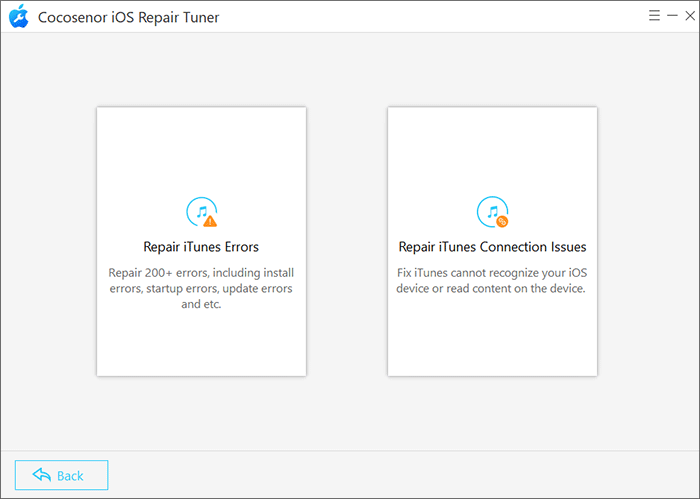 two options to repair iTunes errors