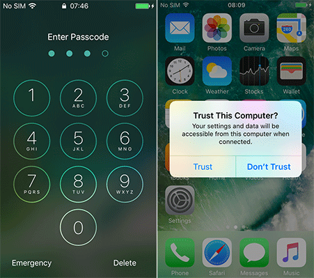 iphone passcode reset trusted device